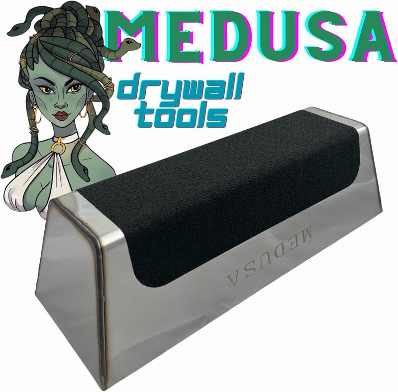 MEDUSA , 10" Professional Grade Heli-Arc Welded Stainless Steal Drywall Taping Mud Pan with Non Slip Grip, Easy Clean, Perfect for All Knives 10" And Under, Durable, and Built to Last - Image 2